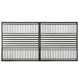 Aleko Steel Dual Swing Driveway Gate - Barcelona Style - 12 x 6 Feet