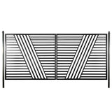 Aleko Steel Dual Swing Driveway Gate - Sofia Style - 16 x 6 Feet