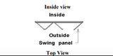 Eris Home Aluminum BiFold Door - 120″ x 96″ Outswing (1L3R) ﻿BFO-12096-1L3R
