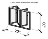 Eris Home Aluminum BiFold Door – 72″ x 80″ Outswing (3L) BFO-7280-3L