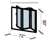 Eris Home Aluminum BiFold Door – 72″ x 80″ Outswing (3R) BFO-7280-3R