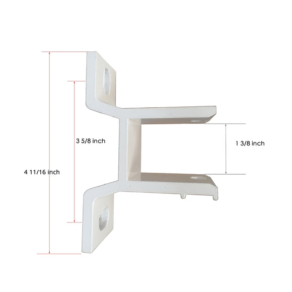 Aleko Wall Bracket for Retractable Awning White AWBRACKETWALL-AP