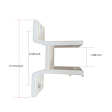 Aleko Wall Bracket for Retractable Awning White AWBRACKETWALL-AP