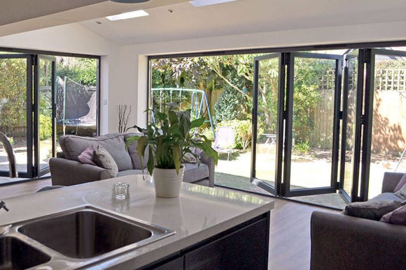 Eris Home Aluminum BiFold Door – 144″ x 96″ Inswing (1R3L) BFI-14496-1R3L