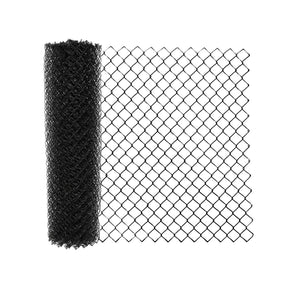 Aleko Galvanized Steel Chain Link Fence Fabric - 4 x 50 Feet - 9.5 AW Gauge - Black