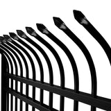 Aleko Commercial Grade 8-Panel Steel Fence Kit – Athens – 8x6 ft. Each