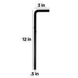 Aleko Outdoor Gate Drop Rod Lock – 12”H – Approx. 3/4” Diameter