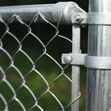Aleko Galvanized Steel Chain Link Fence - Complete Kit - 4 x 50 Feet - 11.5 AW Gauge