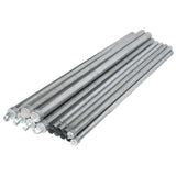 Aleko Galvanized Steel Chain Link Fence - Complete Kit - 4 x 50 Feet - 12.5 AW Gauge