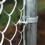 Aleko Galvanized Steel Chain Link Fence - Complete Kit - 6 x 50 Feet - 12.5 AW Gauge