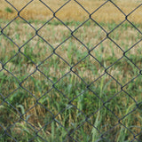 Aleko Galvanized Steel Chain Link Fence – Complete Kit – 4x50 ft. – 9.5 AW Gauge - Black