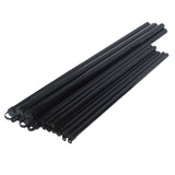 Aleko Galvanized Steel Chain Link Fence – Complete Kit – 6x50 ft. – 9.5 AW Gauge - Black