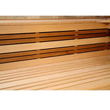 Aleko Canadian Hemlock Indoor Wet Dry Sauna with LED Lights - 6 kW UL Certified Heater - 6 Person