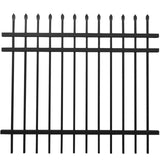 Aleko 8-Panel Steel Fence Kit – Straight Top Style – 8x6 ft. Each