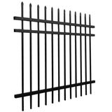 Aleko 8-Panel Steel Fence Kit – Straight Top Style – 8x6 ft. Each