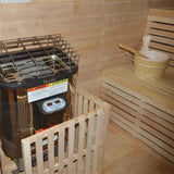 Aleko Canadian Hemlock Outdoor and Indoor Wet Dry Sauna 6 kW ETL Certified Heater 6 Person STO6VAASA-AP Outdoor Saunas