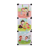 Aleko Childrens Collapsible Multipurpose Storage Cubes 3-Level Play Time Themed Pink SCAB01PK-AP Fun Zone