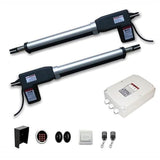 Aleko Dual Swing Gate Operator AS1200 AC/DC Solar Kit 60W AS1200FULL-AP Dual Swing Gate Operator
