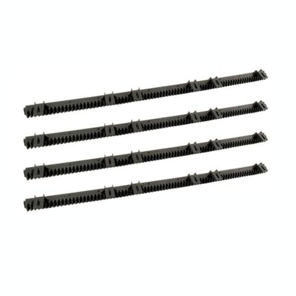 Aleko Fiberglass Reinforced Nylon Gear Rack With Metal Insert 3.3 Feet Set Of 4 4Ngrack33-Ap Gears And Gear Racks