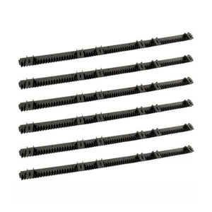 Aleko Fiberglass Reinforced Nylon Gear Rack With Metal Insert 3.3 Feet Set Of 6 6Ngrack33-Ap Gears And Gear Racks
