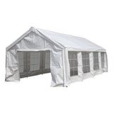 Aleko Heavy Duty Outdoor Canopy Event Tent with Windows - 13 X 26 FT - White PWT13X26-AP Supplies and Accessories