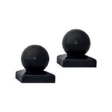 Aleko Medium Cap For Driveway Gate Post 2.5 X 2.5 Inches Black Lot Of 2 2Mediumcap-Ap Parts For Driveway Gates