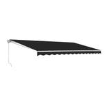 Aleko Motorized Retractable Patio Awning 10x8 Feet Black AWM10X8BK81-AP White Frame Motorized Retractable Awnings 10 x 8 Ft