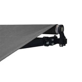Aleko Motorized Retractable Patio Awning 10x8 Feet Gray AWM10X8GY80-AP Motorized Retractable Awnings 10 x 8 Ft