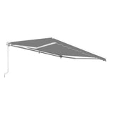 Aleko Motorized Retractable Patio Awning 10x8 Feet Gray AWM10X8GY80-AP Motorized Retractable Awnings 10 x 8 Ft