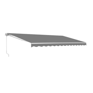 Aleko Motorized Retractable Patio Awning 10x8 Feet Gray AWM10X8GY80-AP Motorized Retractable Awnings 10 x 8 Ft