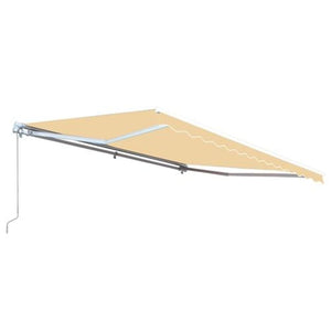 Aleko Motorized Retractable Patio Awning 10X8 Feet Ivory Awm10X8Ivory29-Ap Motorized Retractable Awnings 10 X 8 Ft