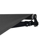 Aleko Motorized Retractable Patio Awning 12x10 Feet Black AWM12X10BK81-AP Motorized Retractable Awnings 12 x 10 Ft