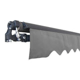 Aleko Motorized Retractable Patio Awning 12x10 Feet Black AWM12X10BK81-AP Motorized Retractable Awnings 12 x 10 Ft