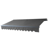 Aleko Motorized Retractable Patio Awning 12x10 Feet Black AWM12X10BK81-AP Black Frame Motorized Retractable Awnings 12 x 10 Ft