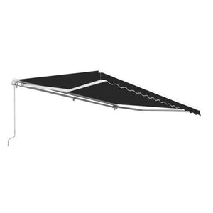 Aleko Motorized Retractable Patio Awning 12x10 Feet Black AWM12X10BK81-AP Motorized Retractable Awnings 12 x 10 Ft