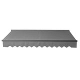 Aleko Motorized Retractable Patio Awning 12x10 Feet Gray AWM12X10GY80-AP Motorized Retractable Awnings 12 x 10 Ft