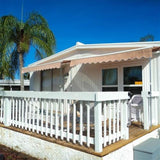 Aleko Motorized Retractable Patio Awning 13X10 Feet Sand Awm13X10Sand31-Ap Motorized Retractable Awnings 13 X 10 Ft