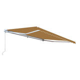 Aleko Motorized Retractable Patio Awning 16 X 10 Feet Sand Awm16X10Sand31-Ap Motorized Retractable Awnings 16 X 10 Ft