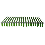 Aleko Motorized Retractable Patio Awning 16x10 Feet Green and White Striped AWM16X10GRWHSTR00-AP Motorized Retractable Awnings 16 x 10 Ft