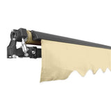 Aleko Motorized Retractable Patio Awning 16x10 Feet Ivory AWM16X10IVORY29-AP Motorized Retractable Awnings 16 x 10 Ft