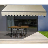 Aleko Motorized Retractable Patio Awning 16x10 Feet Ivory AWM16X10IVORY29-AP Motorized Retractable Awnings 16 x 10 Ft