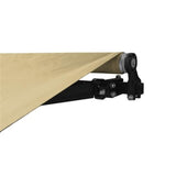 Aleko Motorized Retractable Patio Awning 16x10 Feet Ivory AWM16X10IVORY29-AP Motorized Retractable Awnings 16 x 10 Ft