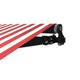 Aleko Motorized Retractable Patio Awning 16x10 Feet Red and White Striped AWM16X10REDWHSTR05-AP Motorized Retractable Awnings 16 x 10 Ft