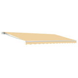 Aleko Motorized Retractable Patio Awning 20x10 Feet Ivory AWM20X10IVORY29-AP White Frame Motorized Retractable Awnings 20 x 10 Ft