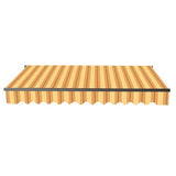 Aleko Motorized Retractable Patio Awning 20x10 Feet Multi Striped Yellow AWM20X10MSYL315-AP Motorized Retractable Awnings 20 x 10 Ft