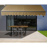 Aleko Motorized Retractable Patio Awning 20x10 Feet Sand AWM20X10SAND31-AP Motorized Retractable Awnings 20 x 10 Ft
