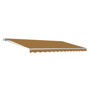 Aleko Motorized Retractable Patio Awning 20X10 Feet Sand Awm20X10Sand31-Ap Motorized Retractable Awnings 20 X 10 Ft
