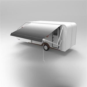 Aleko Motorized Retractable RV Awning 10 x 8 Feet Grey RVAWM10X8GREY26-AP RV Awnings Motorized 10 x 8 Ft