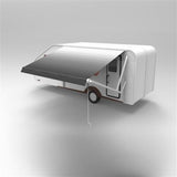 Aleko Motorized Retractable RV Awning 10 x 8 Feet Grey RVAWM10X8GREY26-AP RV Awnings Motorized 10 x 8 Ft