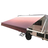 Aleko Motorized Retractable RV Awning 12 x 8 Feet Burgundy Fade RVAWM12X8BUR25-AP RV Awnings Motorized 12 x 8 Ft
